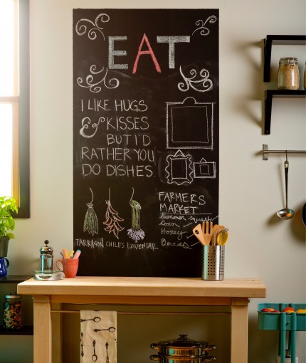 SCHULTAFELLACK (LACKDOSE) - chalkboard-kitchen-wall-430x510