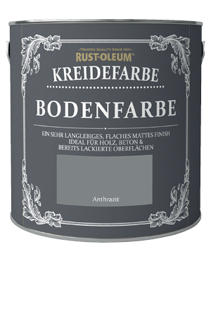 Rust-Oleum Kreidefarbe Bodenfarbe Anthrazit